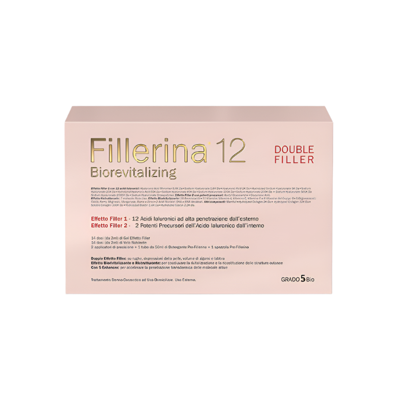 Labo Suisse Fillerina 12 Biorevitalizing Double Filler kit – Gel + Nourishing Veil bottles with applicators