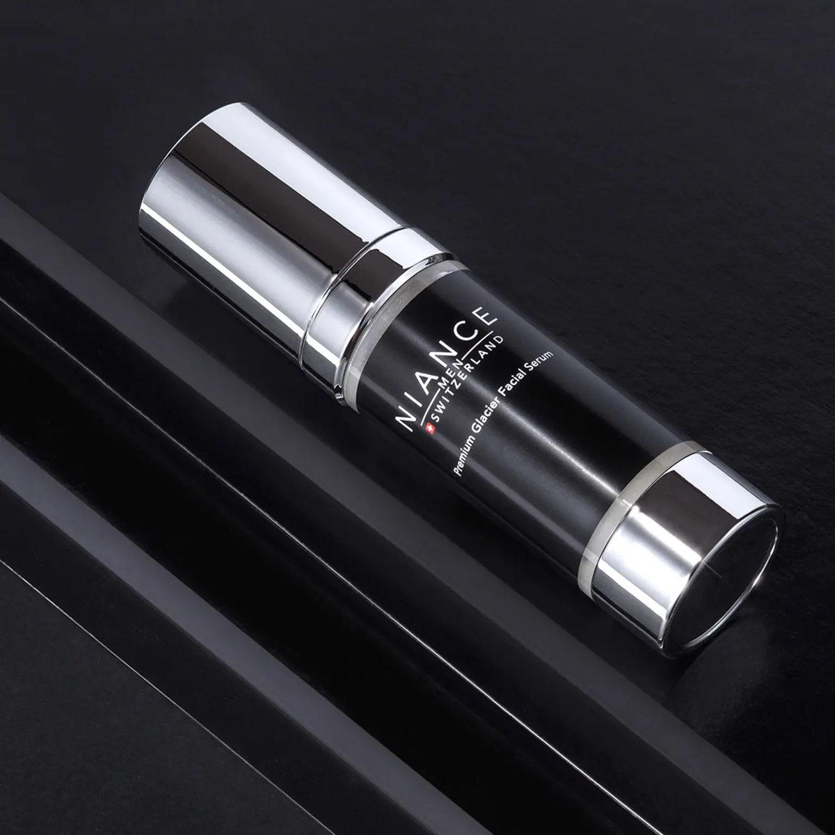 NIANCE Premium Glacier Serum ANTI-STRESS packaging — 30 ml airless pump