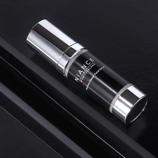 NIANCE Premium Glacier Serum ANTI-STRESS packaging — 30 ml airless pump