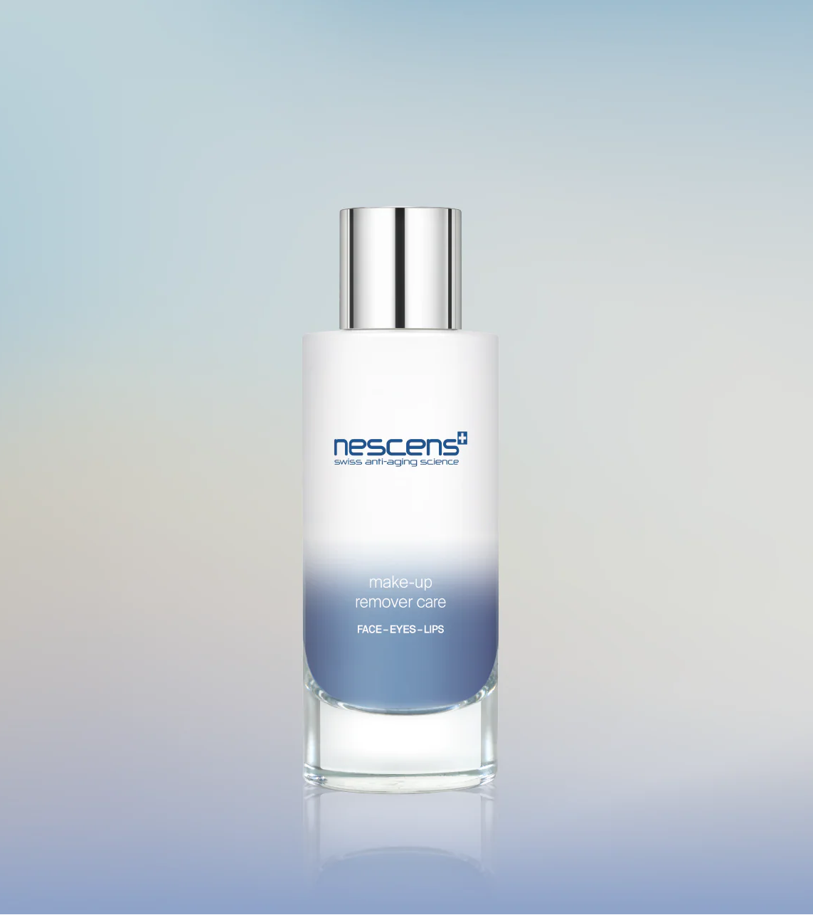 Nescens Eyes & Lips Make-Up Remover front bottle view Main image
