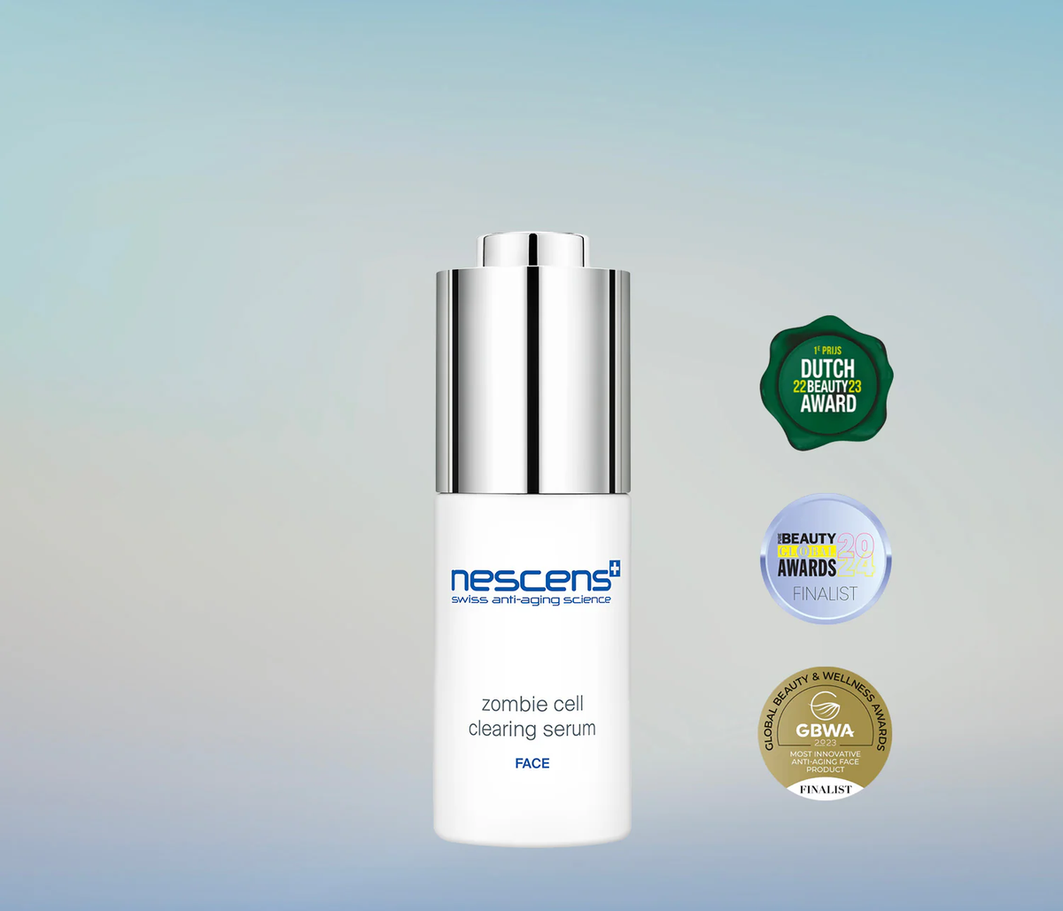 Nescens Zombie Cell Clearing Serum front bottle view Main image