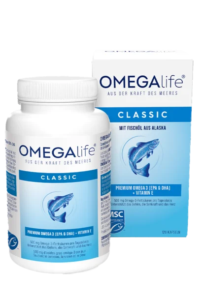 Omega-life – Classic Omega-3 Fish Oil | EPA & DHA | 120 capsules Main image