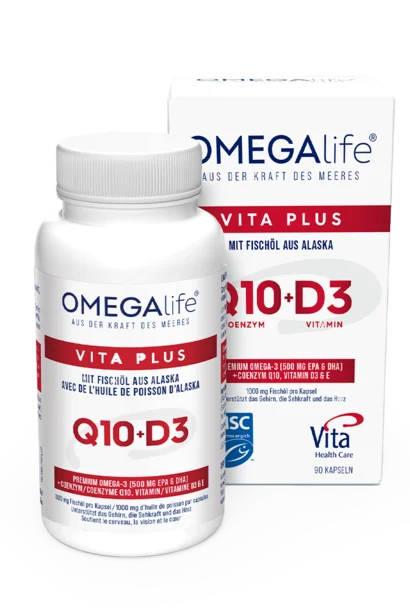Omega-life – Vita Plus | Omega-3 + CoQ10 + Vitamin D3 | 90 capsules