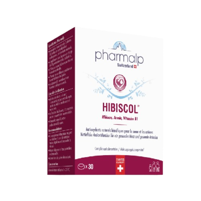 Pharmalp HIBISCOL® – Swiss heart & artery support capsules Main image
