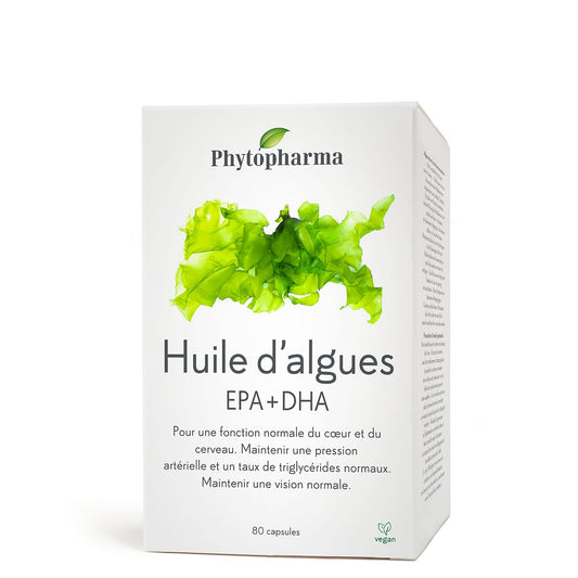 Phytopharma – Algae Oil EPA + DHA | Omega-3 Support | 80 capsules