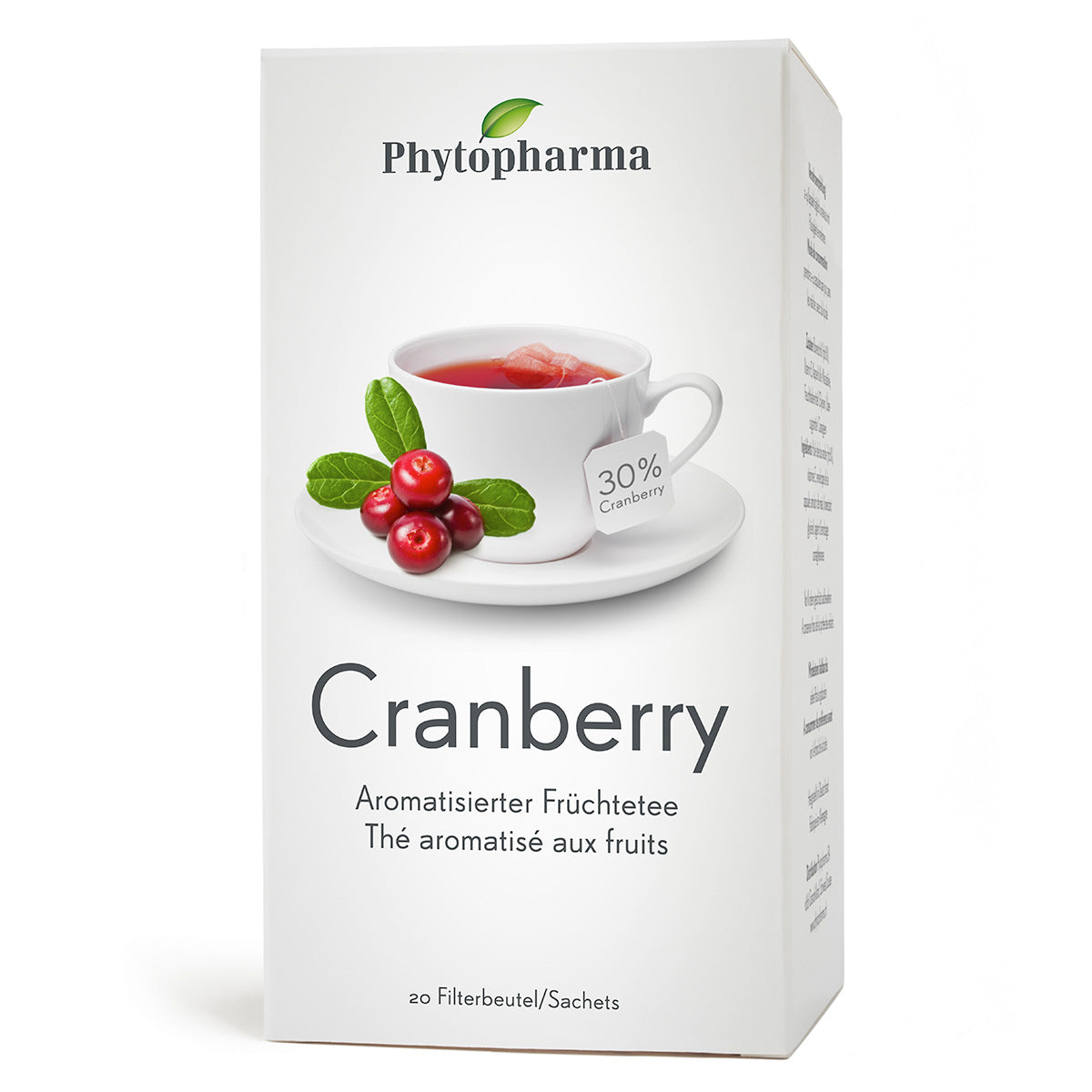 Phytopharma – Cranberry Tea | Urinary Tract Support | 20 tea bags Main image