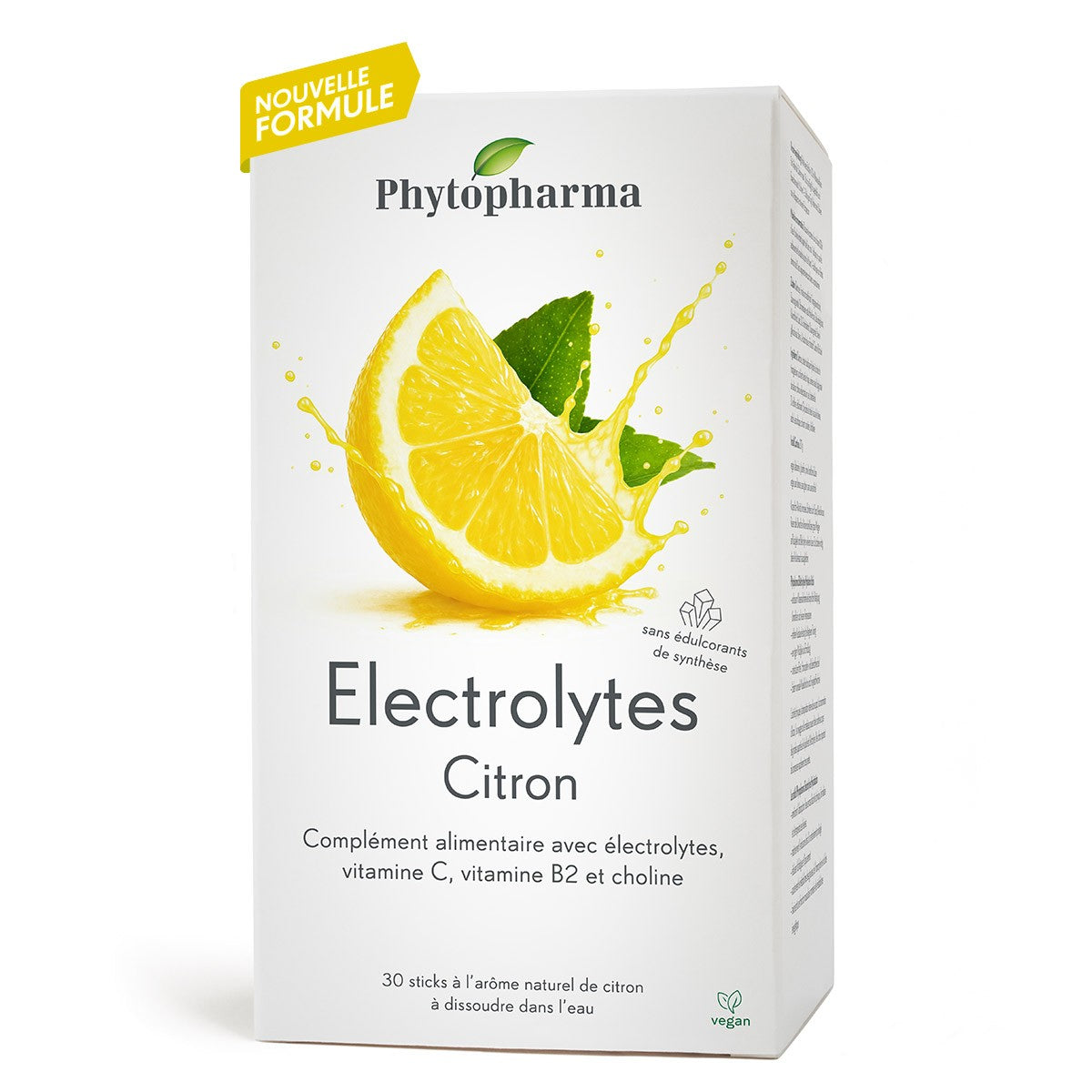 Phytopharma Electrolytes Lemon Sticks Hydration & Mineral Support 30 sticks Main image