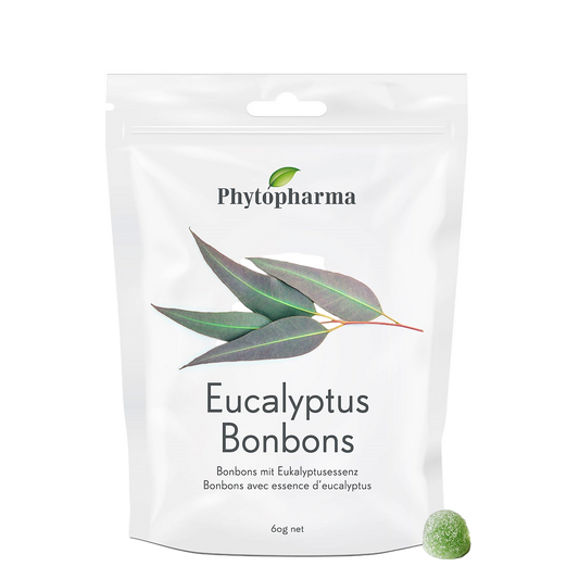 Phytopharma Eucalyptus Bonbons — 60 g herbal throat lozenges
