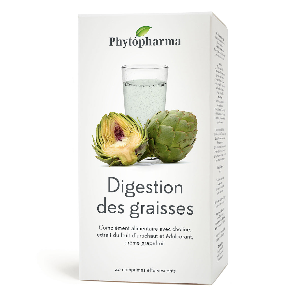 Phytopharma – Fat Digestion Effervescent Tablets | Digestive Support | 40 tablets Main image