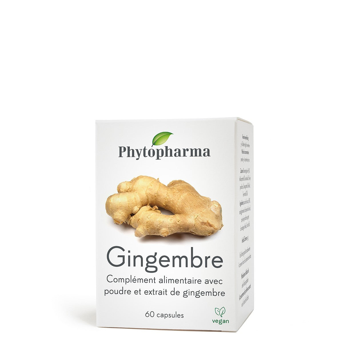 Phytopharma Ginger Capsules Digestive Support 60 capsules Main image