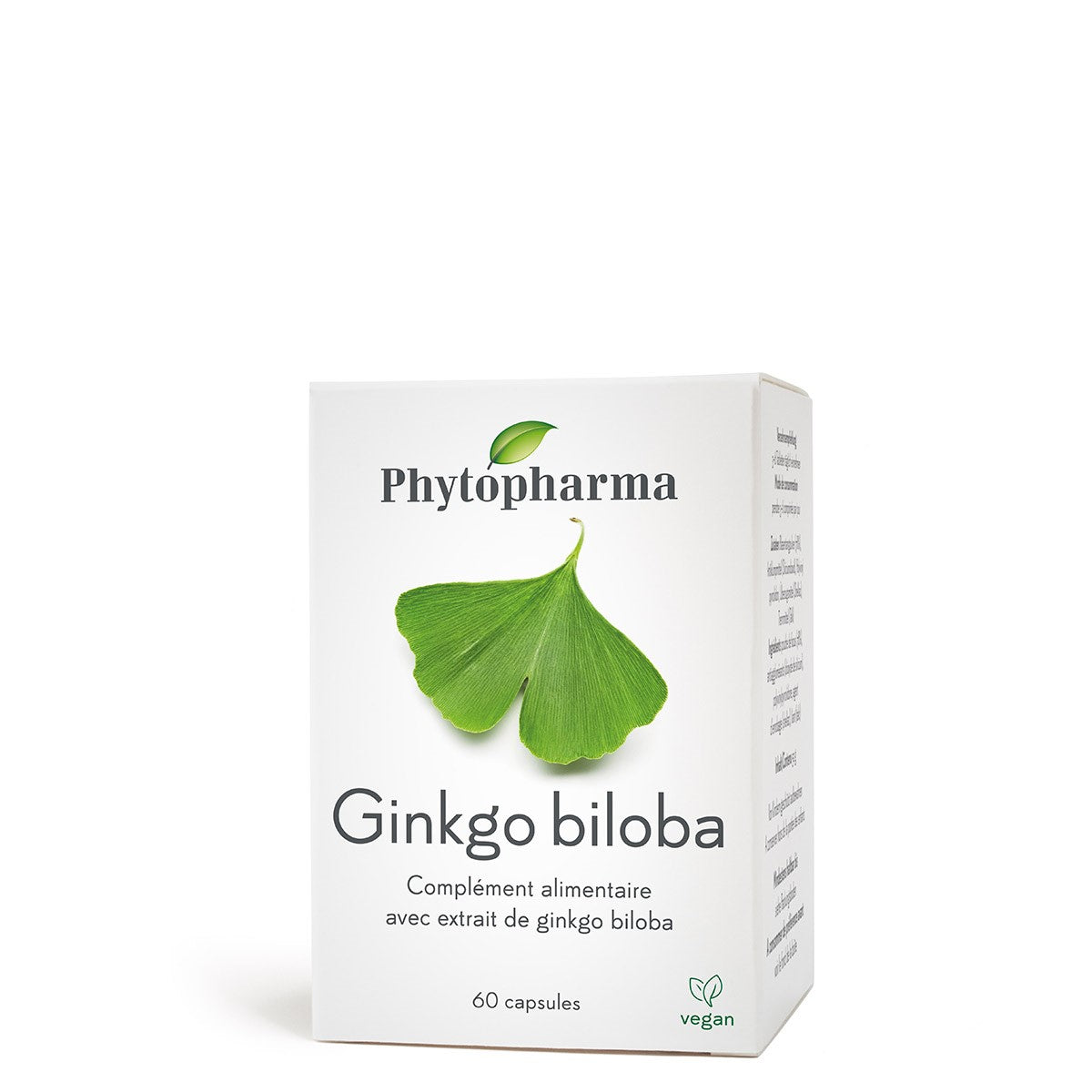 Phytopharma – Ginkgo Biloba Capsules | Memory & Concentration Support | 60 capsules Main image