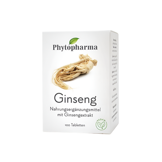 Phytopharma Ginseng Tablets 100 pcs – Swiss energy supplement