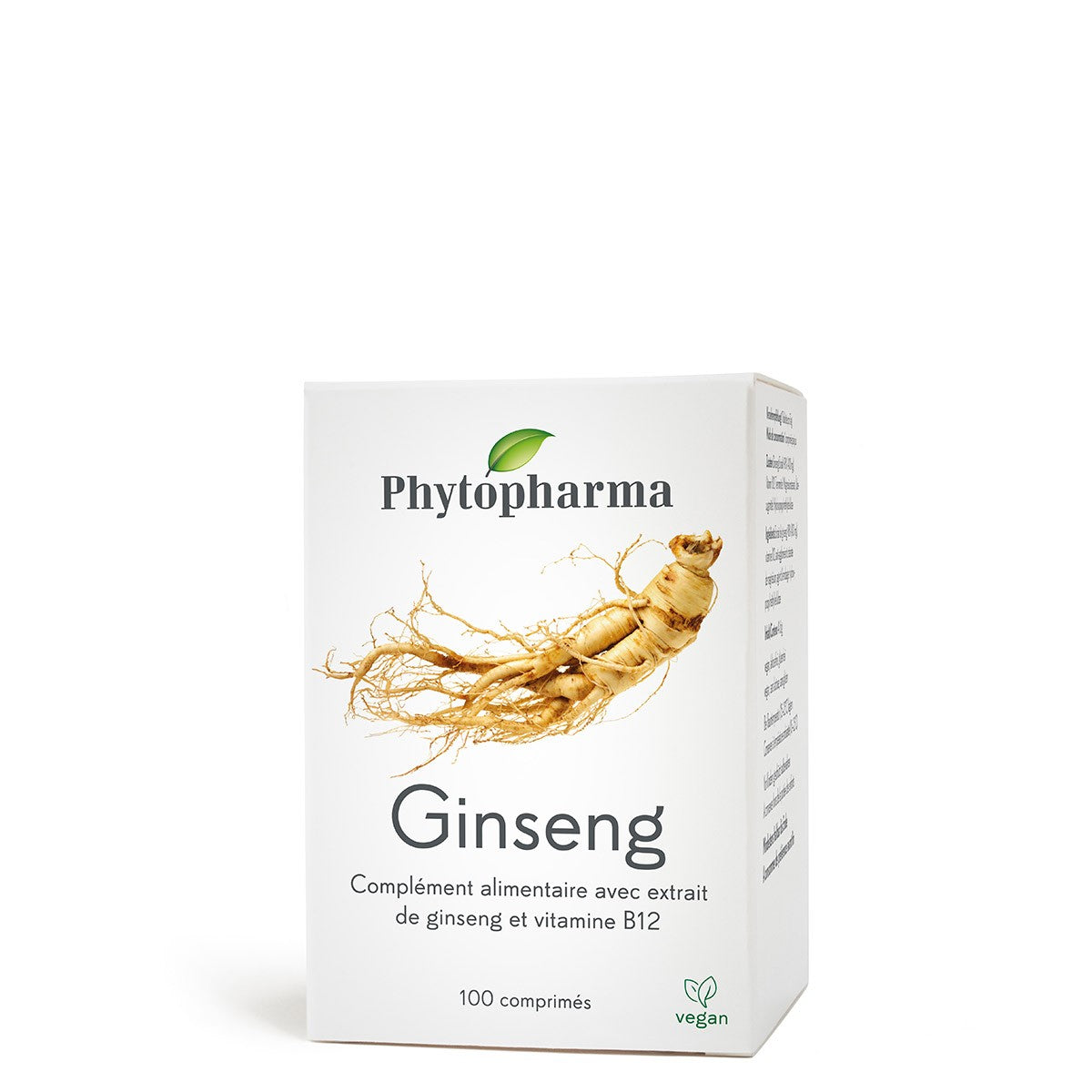 Phytopharma Ginseng Tablets Energy & Vitality Support 100 tablets Main image
