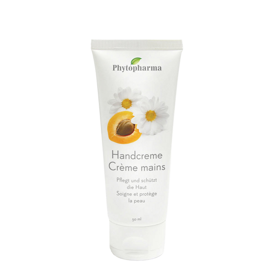 Phytopharma Handcreme 50 ml – Swiss nourishing hand cream with apricot oil & chamomile