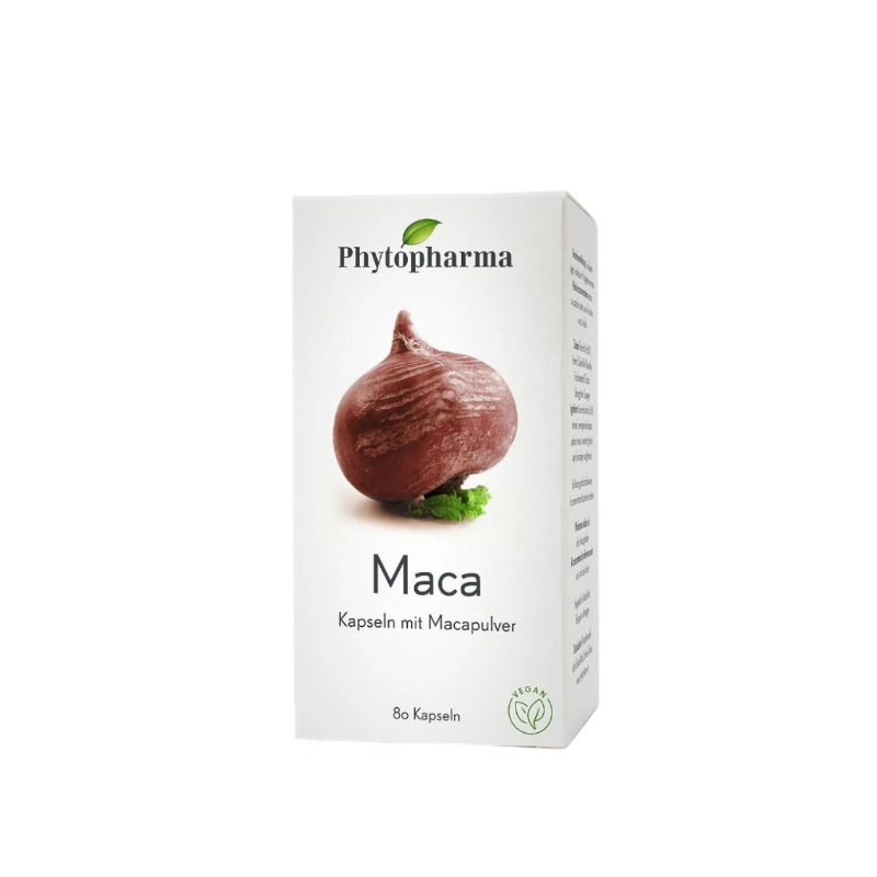 Phytopharma Maca Kapseln – 80 vegan capsules (Peruvian maca)