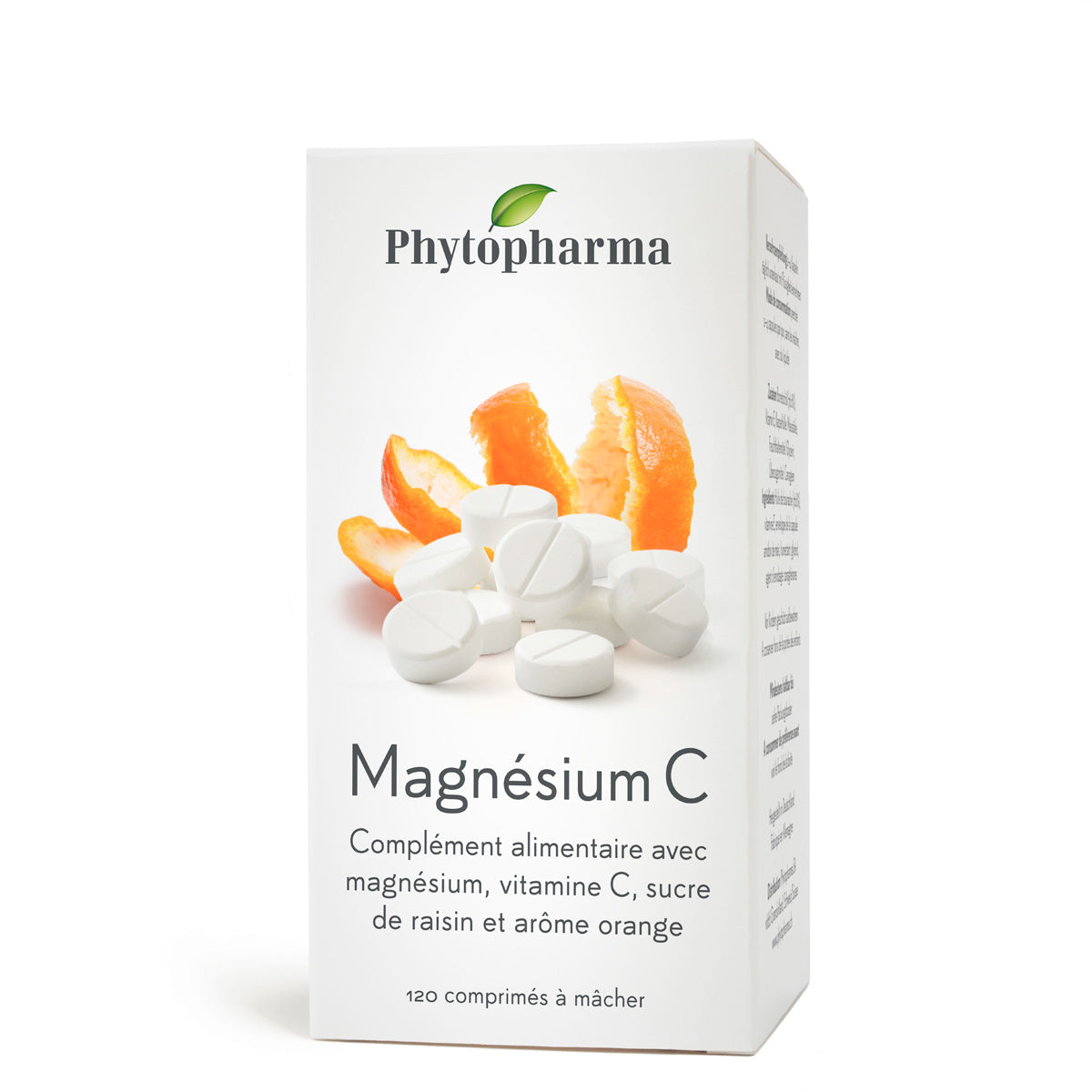 Phytopharma – Magnesium C Chewable Tablets | Magnesium + Vitamin C | 120 tablets Main image