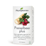 Phytopharma Preiselbeer Plus Tablets – Swiss cranberry and lingonberry urinary health supplement