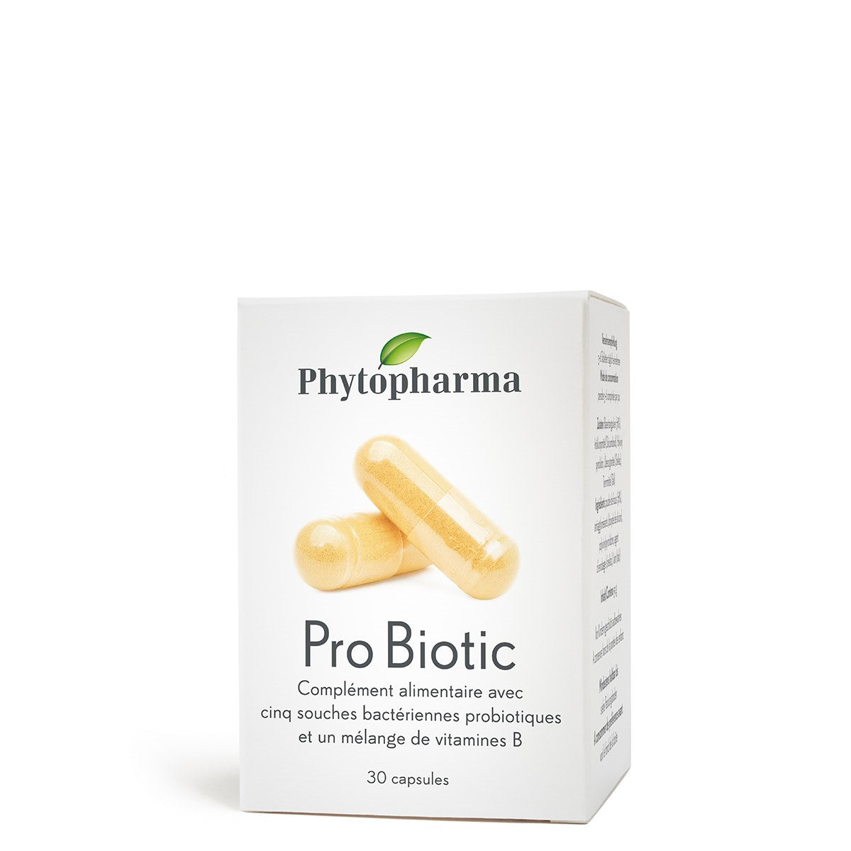 Phytopharma – Probiotiques+ Capsules | Multi-Strain Probiotic & B-Vitamin Complex | 30 capsules Main image