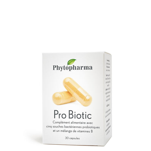 Phytopharma – Probiotiques+ Capsules | Multi-Strain Probiotic & B-Vitamin Complex | 30 capsules