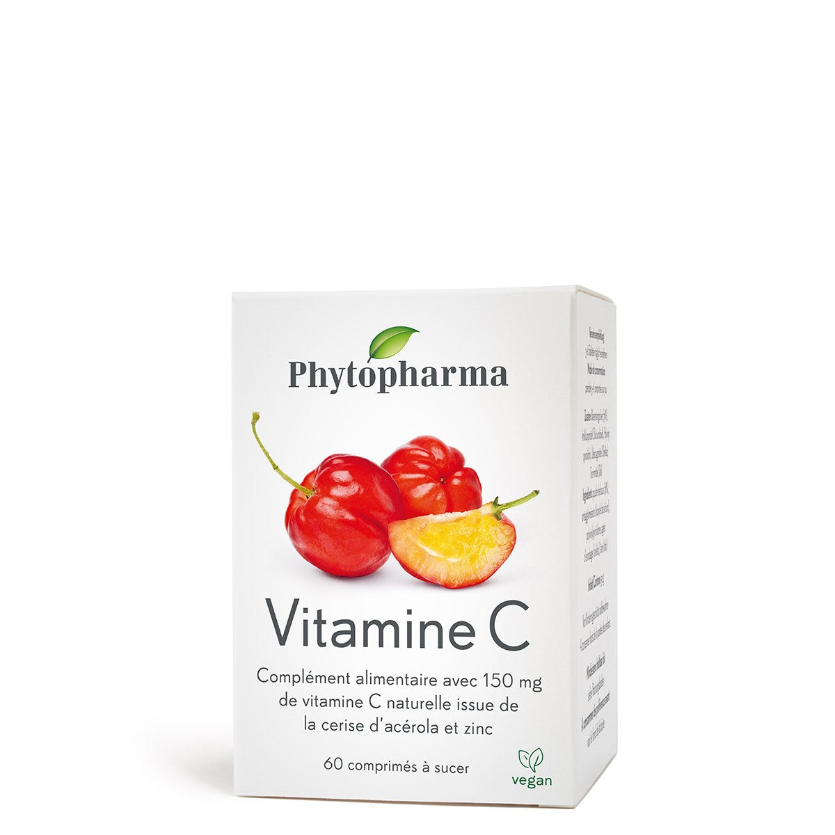 Phytopharma – Vitamin C Lozenges | Acerola & Zinc Immune Support | 60 lozenges Main image