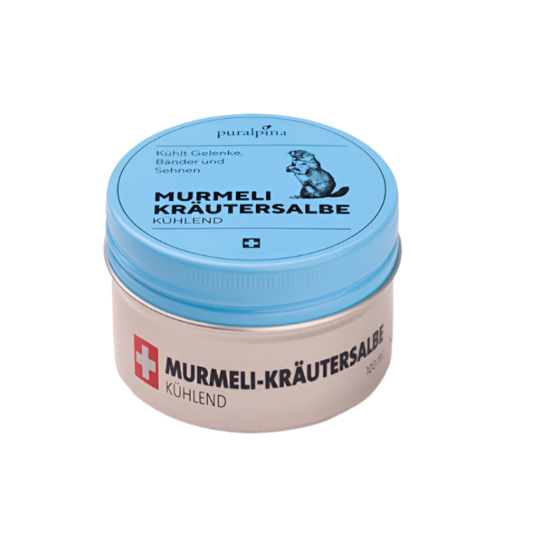 Puralpina Marmot Herbal Cream Cooling – Swiss cooling balm for muscles and joints 100 ml