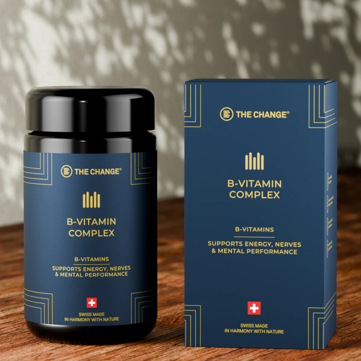 Swiss-made B Vitamin Complex softgel capsules with Omega-3 fish oil – premium wellness supplement | Beautylion.ch