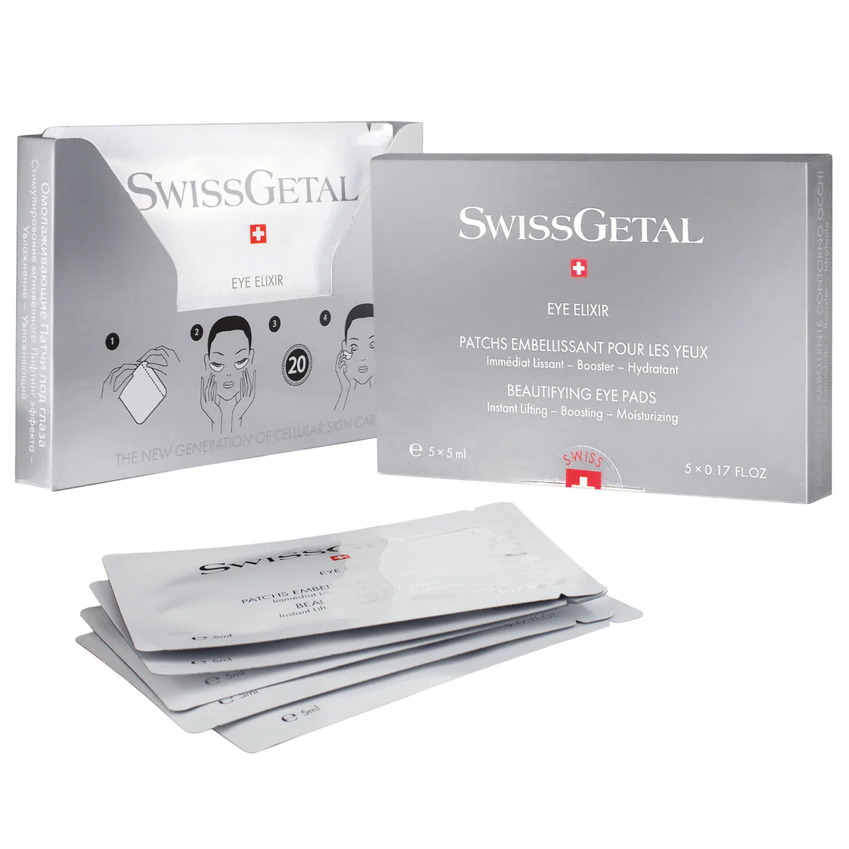 SwissGetal Beautifying Eye Pads Premium Swiss Eye Care Treatment