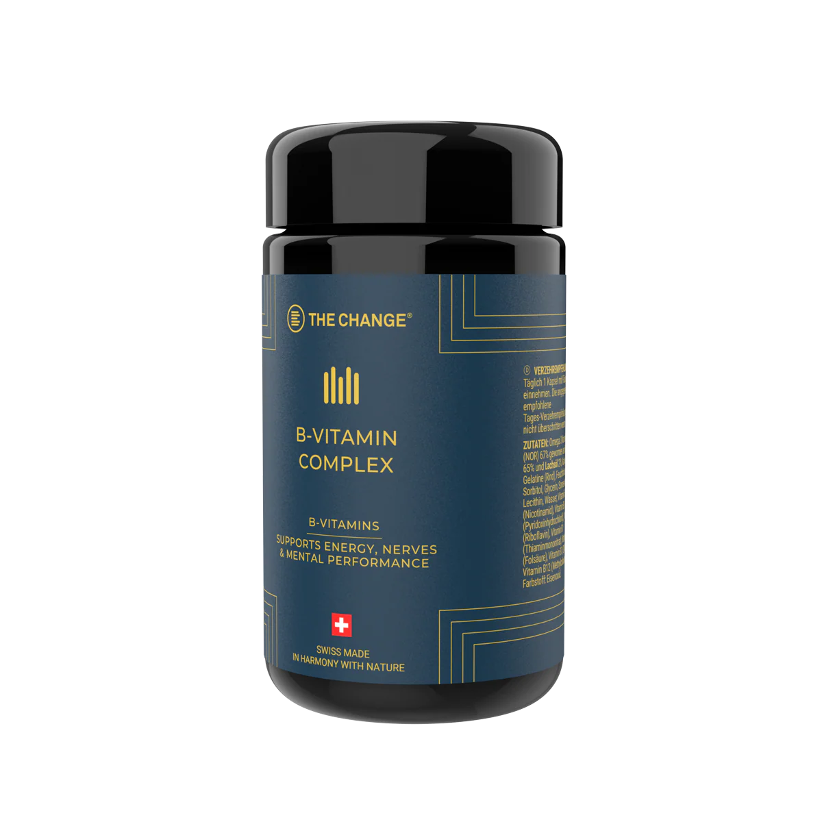 THE CHANGE B-Vitamin Complex Swiss bioactive B-vitamins and Omega-3 for energy & nerve support | Beautylion.ch Main image