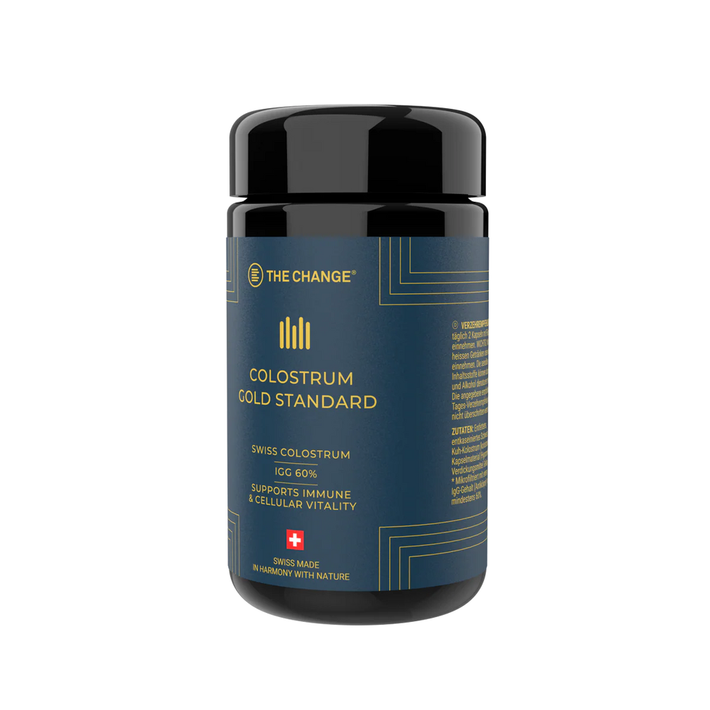 THE CHANGE Colostrum Gold Standard Swiss IgG colostrum capsules (120 pcs) – premium immune and gut support supplement | Beautylion.ch