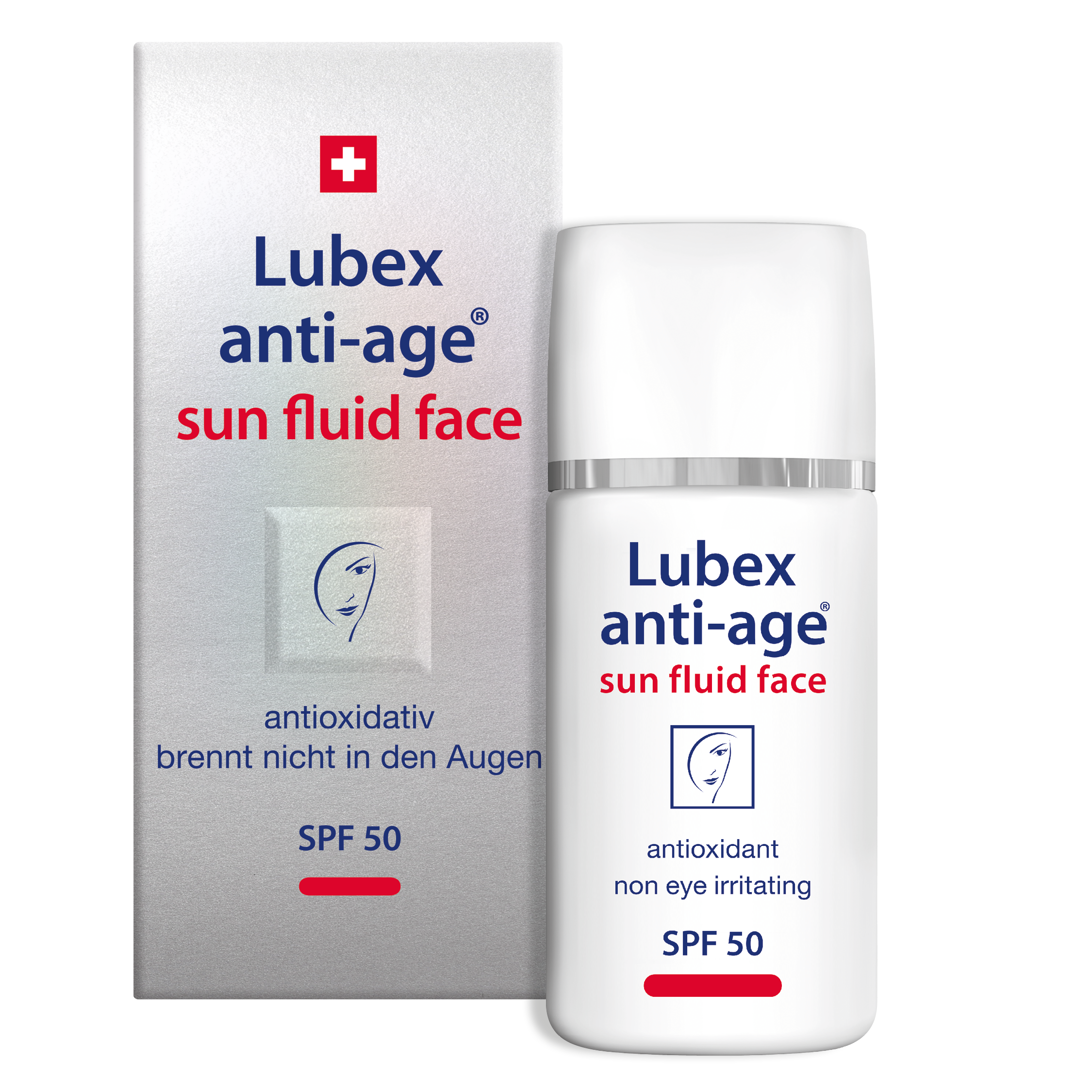 Texture of Lubex anti-age Sun Fluid Face – lightweight fluid with mineral filters & Ectoin for protection