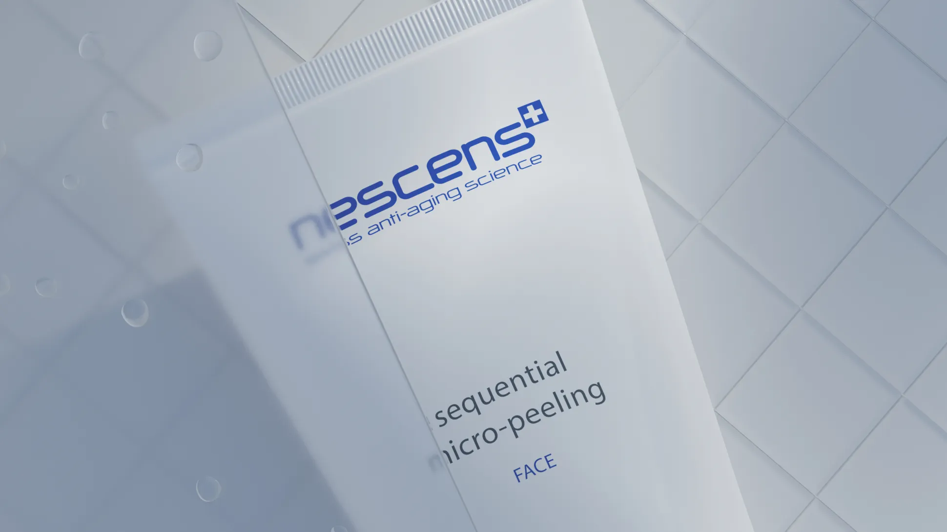 Texture of Nescens Sequential Micro-Peeling – Gentle Cream-Gel with Enzymatic & Biomimetic Actives for Skin Renewal