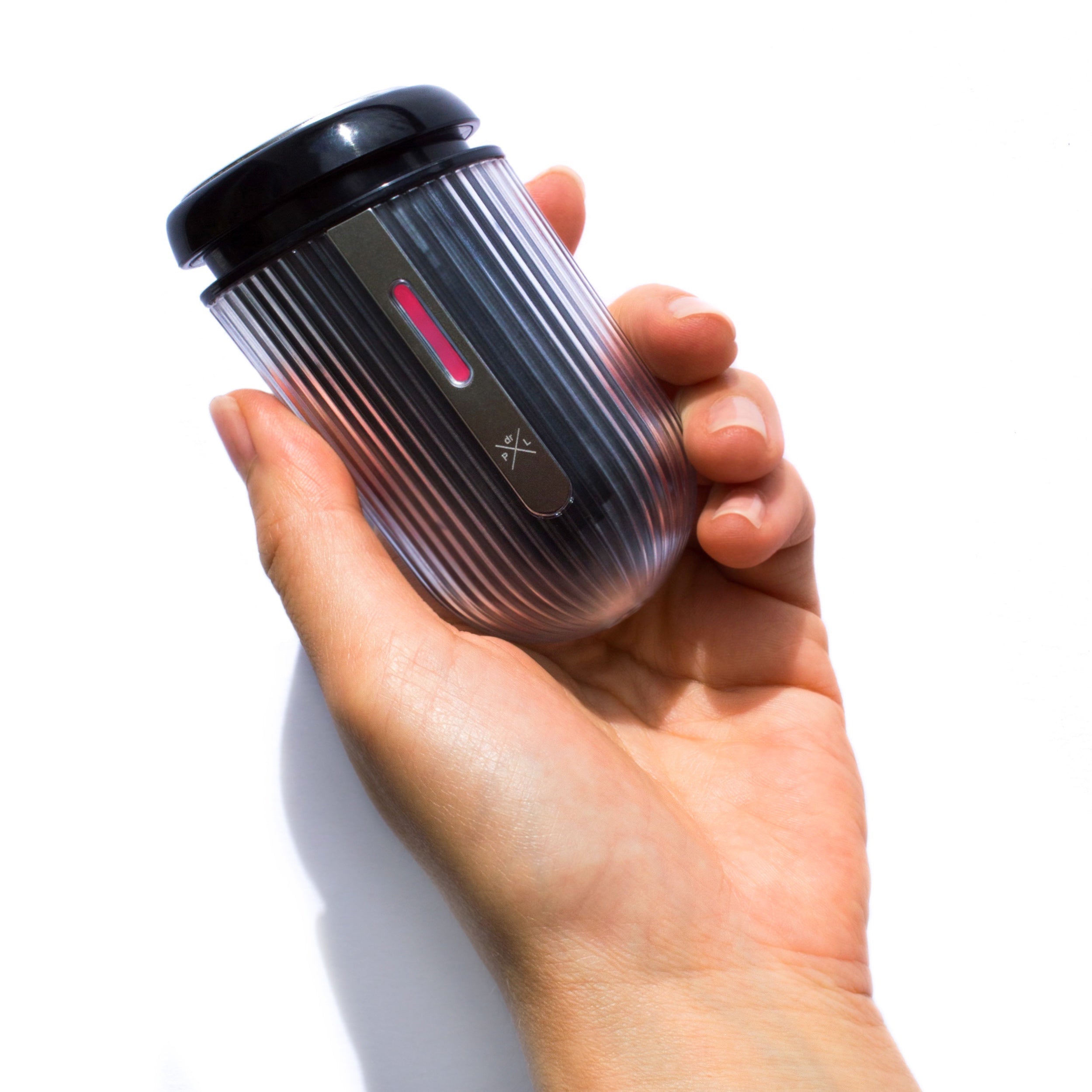 ThermoGlow Pro in use on jawline – home facial lifting device