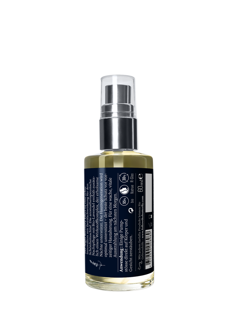 farfalla Intense Sleep night recovery effect face and body spray bottle