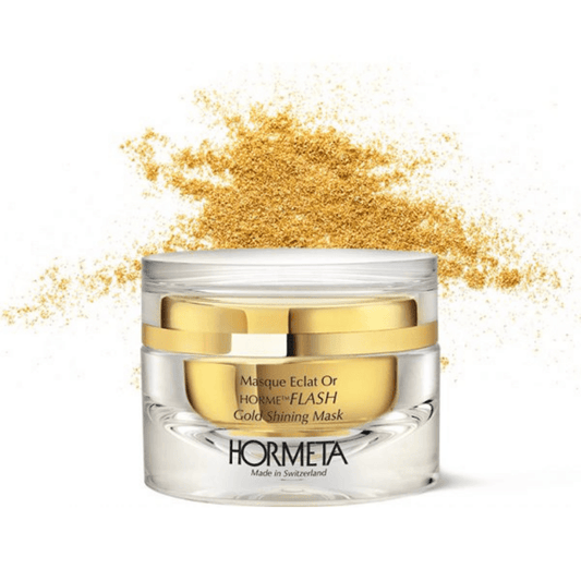 Texture of Gold Shining Mask – luminous gold-infused gel mask
