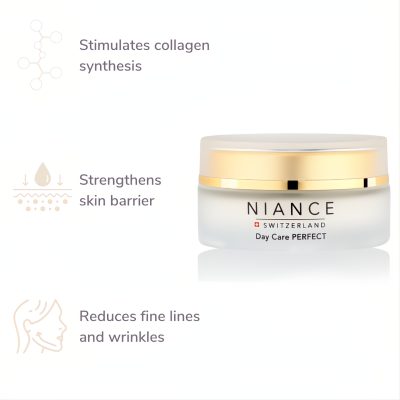 Texture of NIANCE Day Care PERFECT — silky hydrating cream for daily use