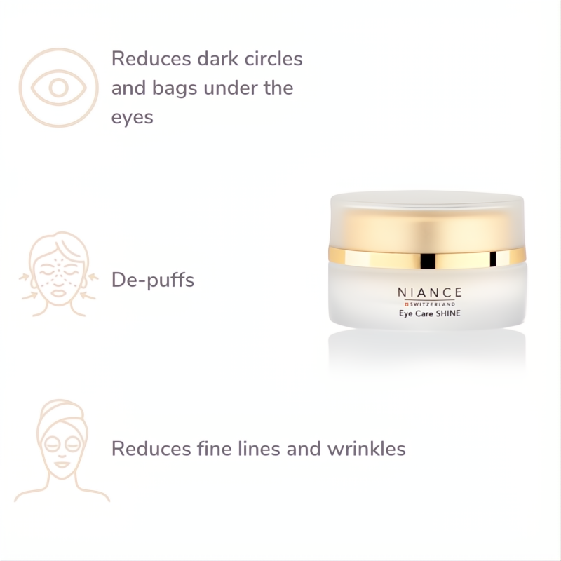 Texture of NIANCE Eye Care SHINE — lightweight eye cream for puffiness and fine lines